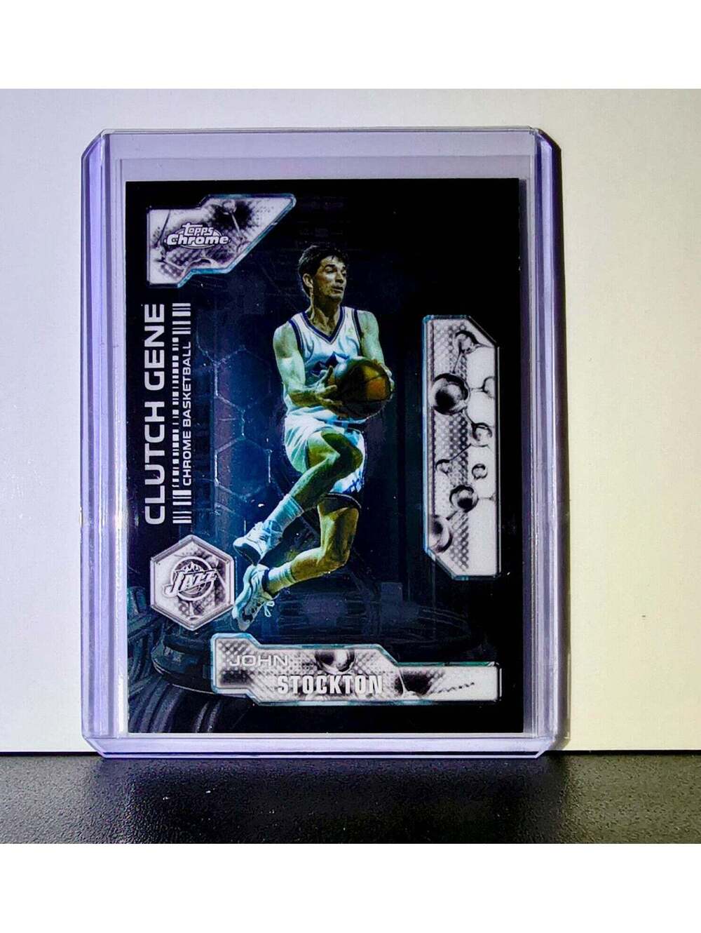 John Stockton 2025-26 NBA Topps Chrome Update Clutch Gene #CG-30 Card Utah Jazz